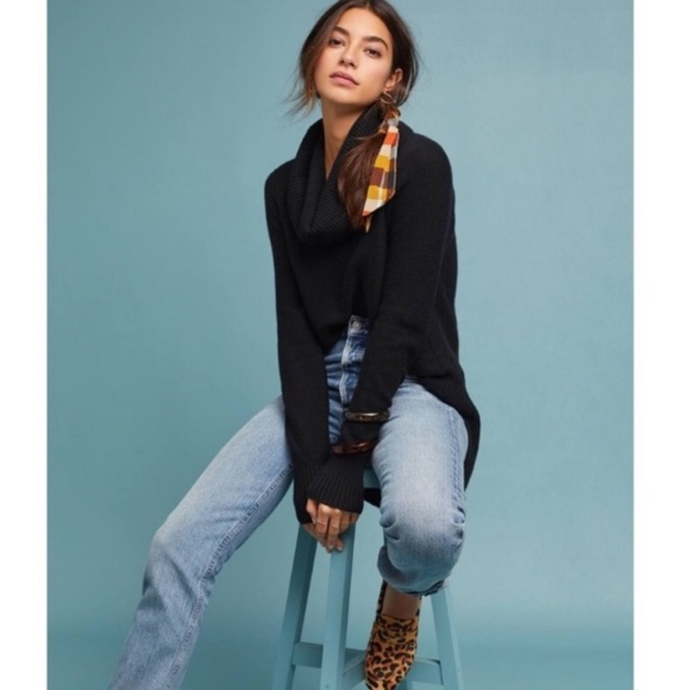 NWT Anthropologie Moth Brenta Cowl Neck Pullover